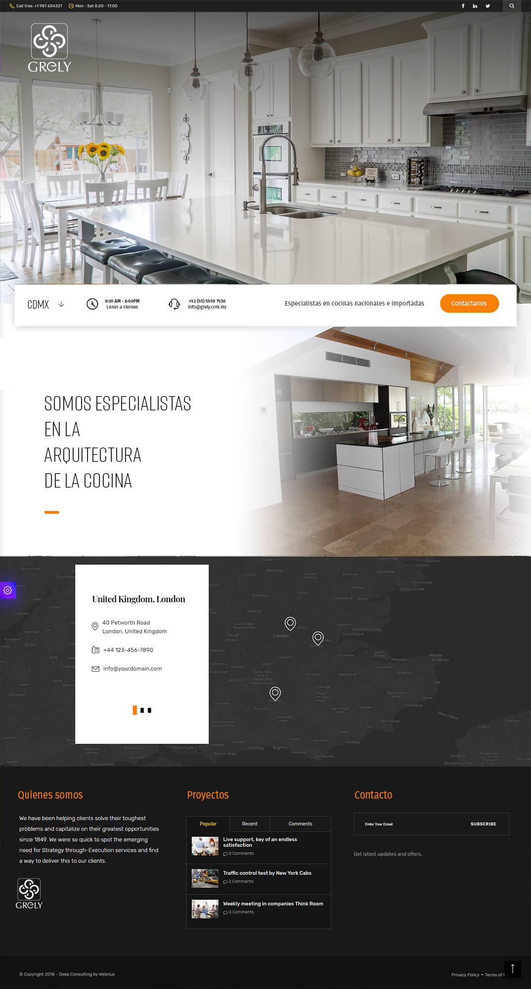 Sitio web Grely